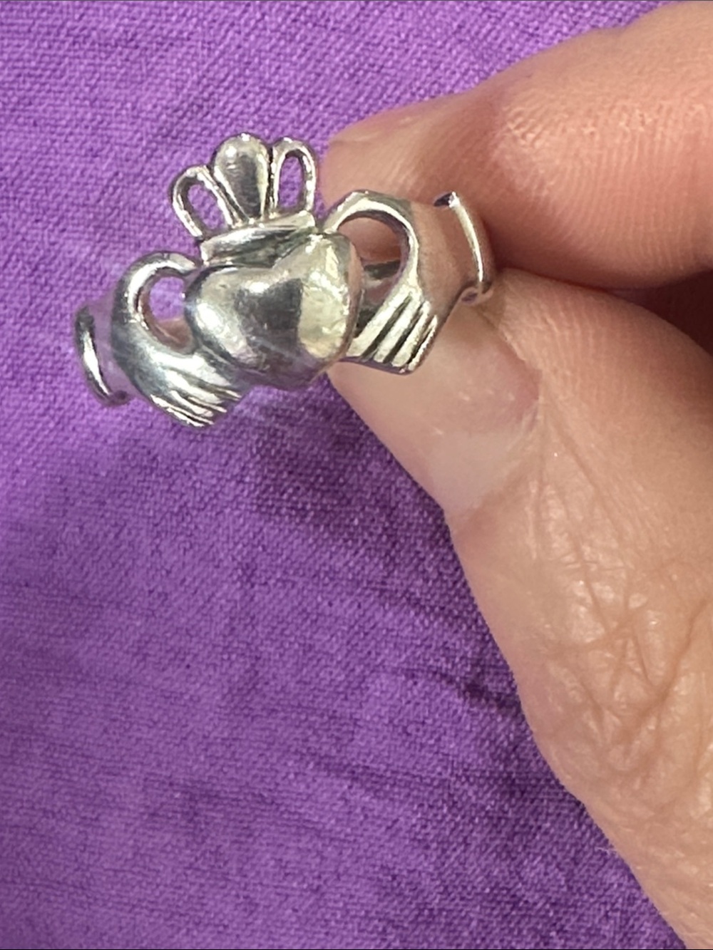 Sterling Silver Claddagh Ring in Silver - Classic Women's Jewelry - Picture 4 of 4